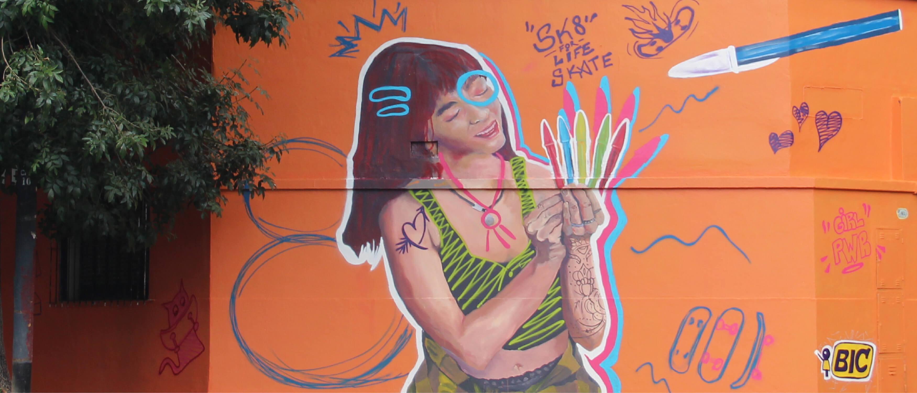 proceso de creación del mural