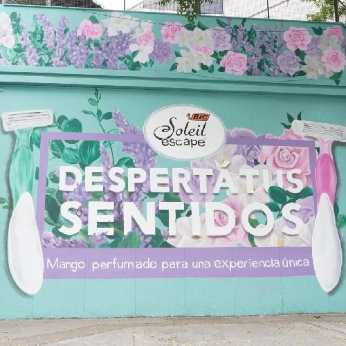 Mural Publicitario para Bic Soleil escape