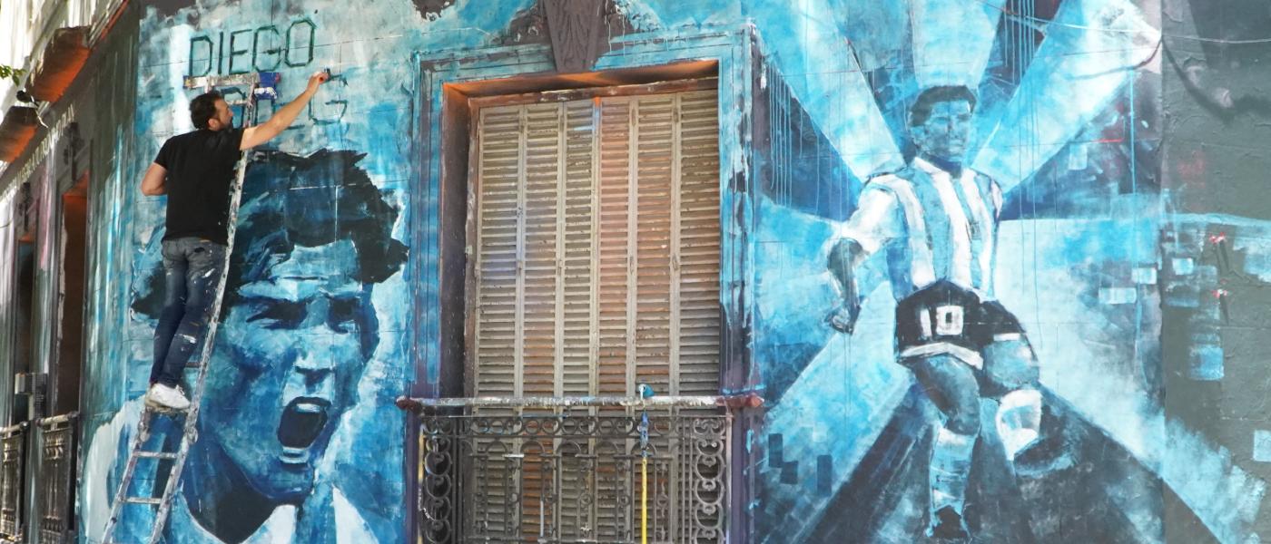 mural de Cani y Diego