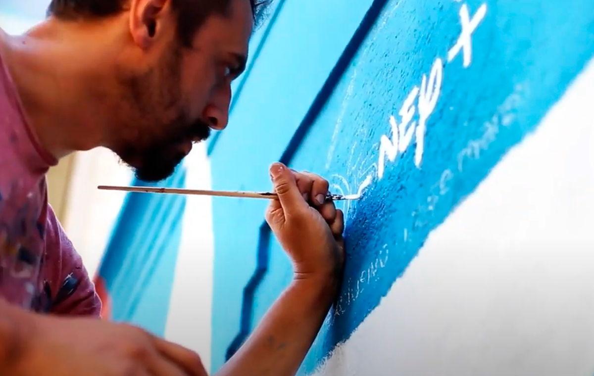 proceso de creación del mural