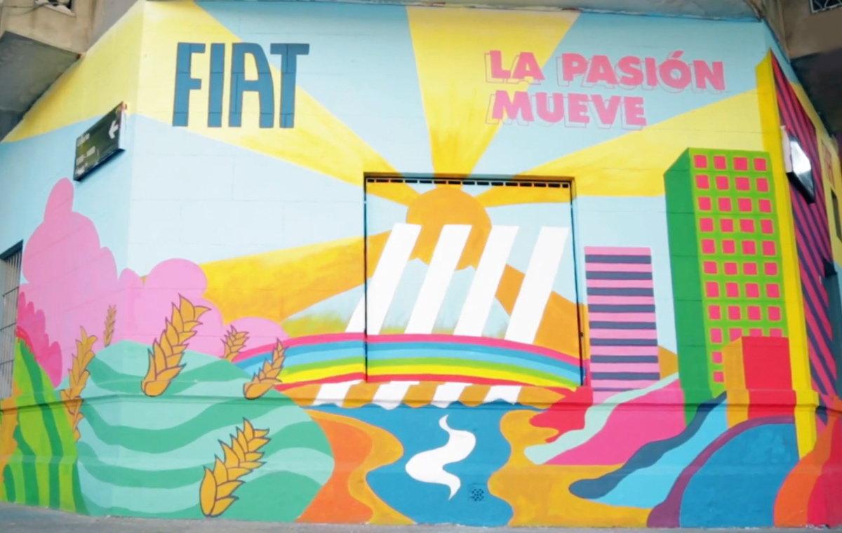 proceso de creación del mural