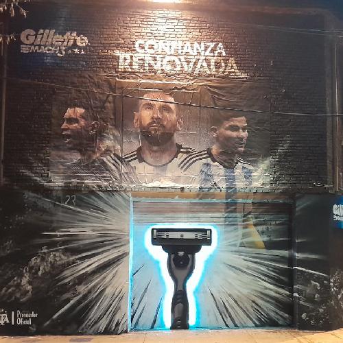 Mural Publicitario para Gillette