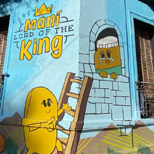 Mural publicitario para Maní King