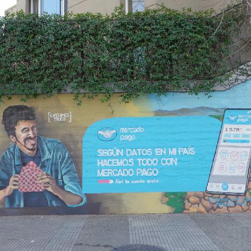Mural Publicitario para Mercado Pago