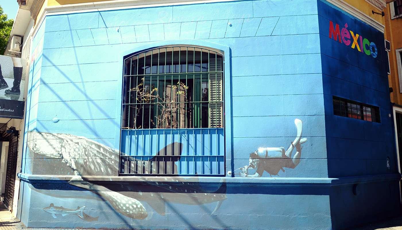 proceso de creación del mural