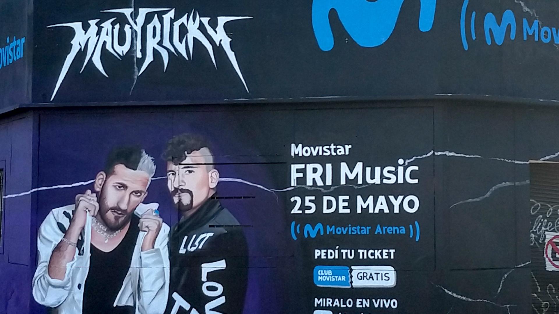 mural para Movistar