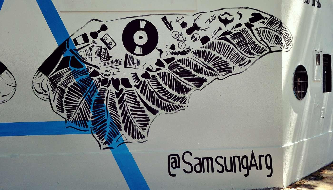 proceso de creación del mural