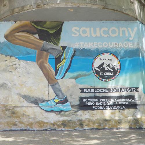 Mural Publicitario para Saucony