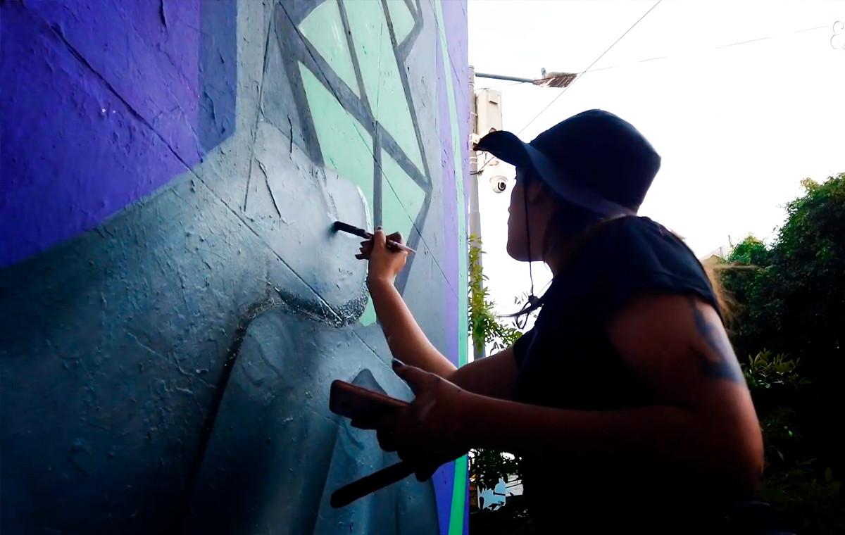 proceso de creación del mural