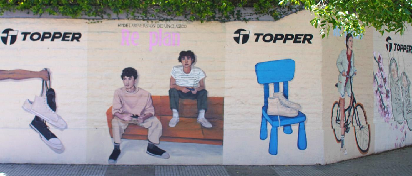 proceso de creación del mural