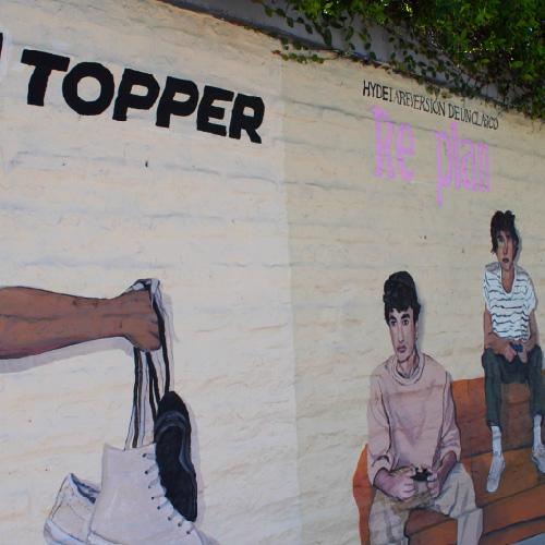 Mural publicitario para Topper